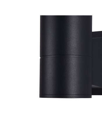 Bowery applique GU10 esterno alluminio nero IP 54