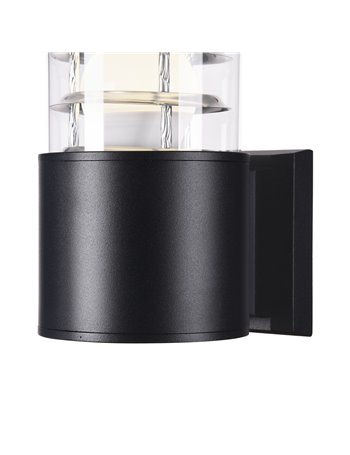 Bronx applique E27 esterno alluminio nero IP 54