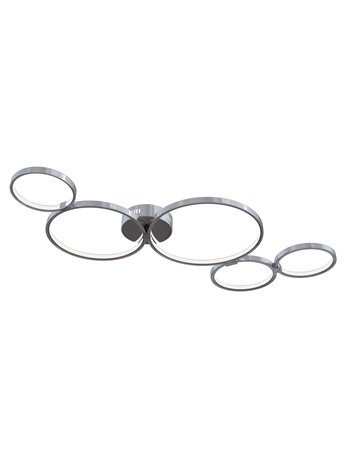 Olympia lampada plafoniera LED moderna metallo nichel IP 20