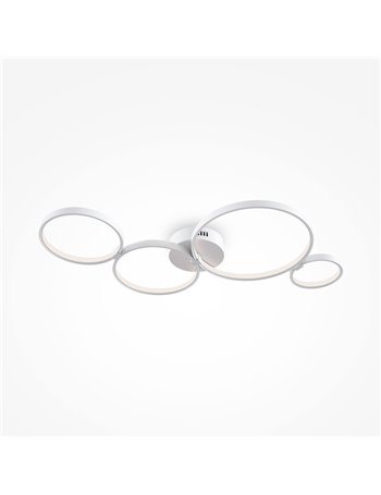 Olympia lampada plafoniera LED moderna metallo bianco IP 20