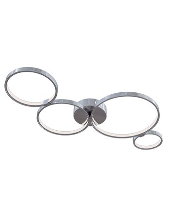 Olympia lampada plafoniera LED moderna metallo nichel IP 20
