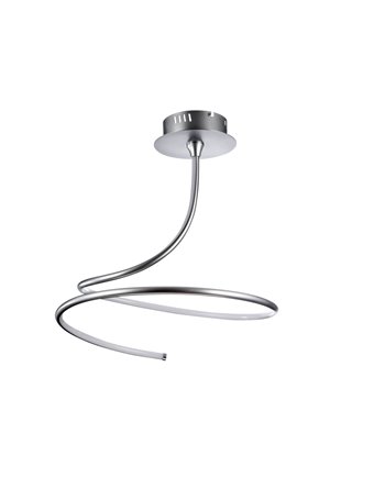 Nastro lampada plafoniera LED moderna metallo nichel IP 20