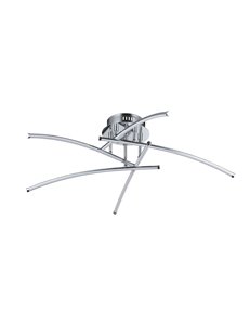 Pluto lampada plafoniera LED moderna metallo nichel IP 20