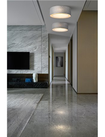 Bergamo lampada plafoniera E27 moderna metallo cromo IP 20