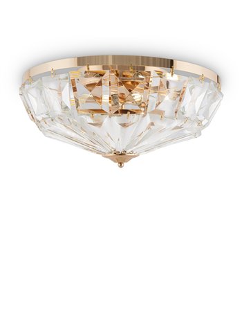 Facet lampada plafoniera E14 classica metallo oro IP 20