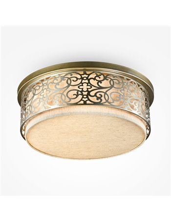 Venera lampada plafoniera E27 classica metallo ottone IP 20