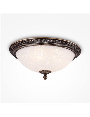 Pascal lampada plafoniera E27 classica metallo bronzo antico IP 20