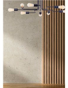 Gilbert lampada plafoniera E27 Maytoni Loft metallo nero IP 20