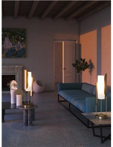 Сipresso lampada da tavolo E14 moderna metallo oro IP 20