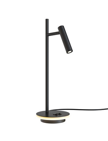 Estudo lampada da tavolo LED moderna metallo nero IP 20