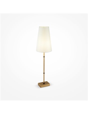 Zaragoza lampada da tavolo E14 classico metallo ottone IP 20