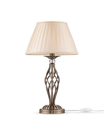 Grace lampada da tavolo E14 classico metallo ottone IP 20