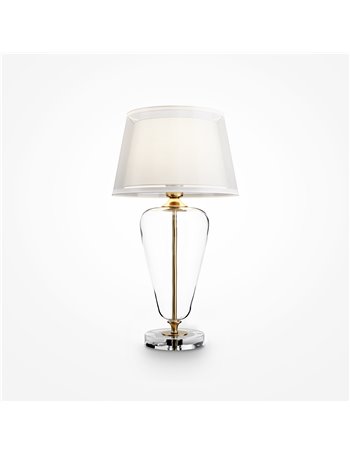 Verre lampada da tavolo E27 classico metallo ottone IP 20