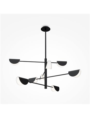 Mollis lampadario G9 moderna metallo nero IP 20