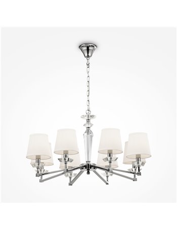 Beira lampadario E14 classico metallo nichel IP 20