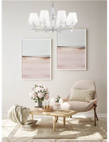 Riverside lampadario E14 classico metallo cromo IP 20