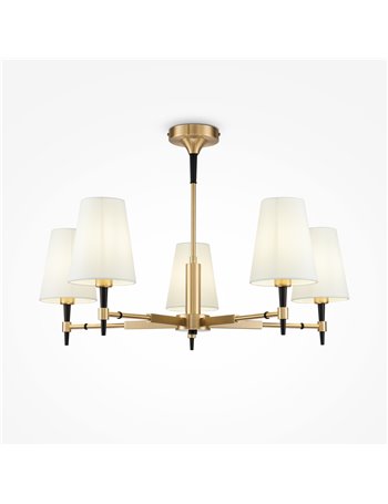Zaragoza lampadario E14 classico metallo ottone IP 20