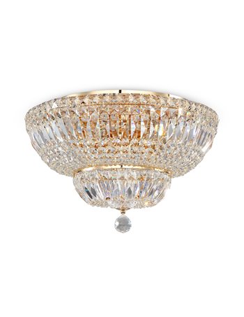 Basfor lampadario E14 classico metallo oro antico IP 20