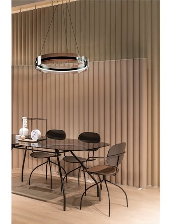 Interstellar lampadario a sospensione LED moderna metallo grigio IP 20