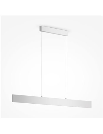 Step lampadario a sospensione LED moderna metallo bianco IP 20