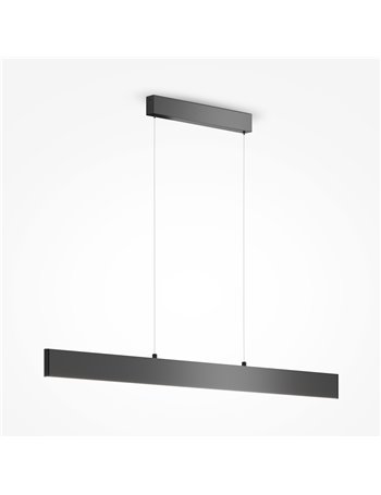 Step lampadario a sospensione LED moderna metallo nero IP 20