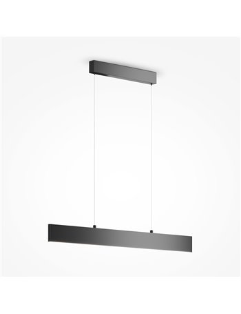 Step lampadario a sospensione LED moderna metallo nero IP 20