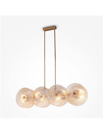 Aster lampadario E14 moderna metallo oro IP 20