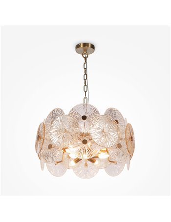 Aster lampadario E14 moderna metallo oro IP 20