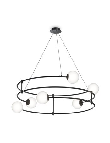 Balance lampadario G9 moderna metallo nero IP 20
