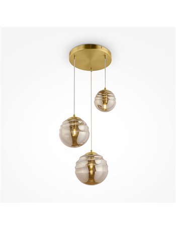 Vinare lampadario E14 moderna metallo ottone IP 20