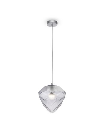 Globo lampadario E27 moderna metallo cromo IP 20