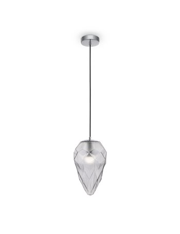Globo lampadario E27 moderna metallo cromo IP 20
