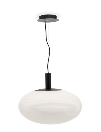 Perlas lampadario E27 moderna metallo nero IP 20