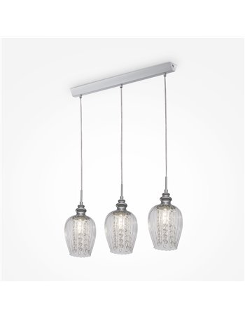 Blues lampadario E14 moderna metallo nichel IP 20