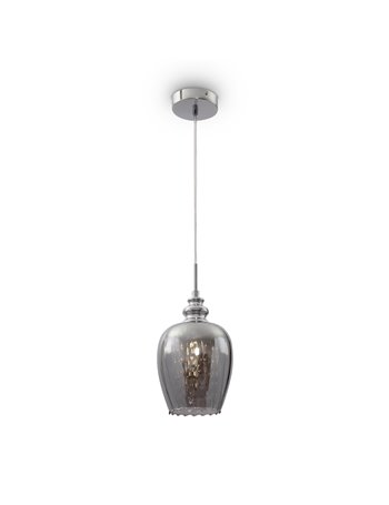 Blues lampadario E14 moderna metallo nichel IP 20