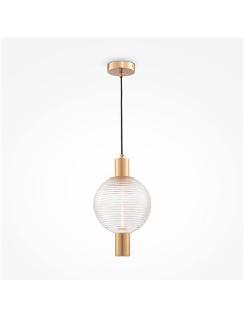 Rueca pendel lampadario GU10 moderna metallo ottone IP 20