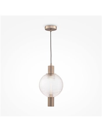 Rueca pendel lampadario GU10 moderna metallo nichel IP 20