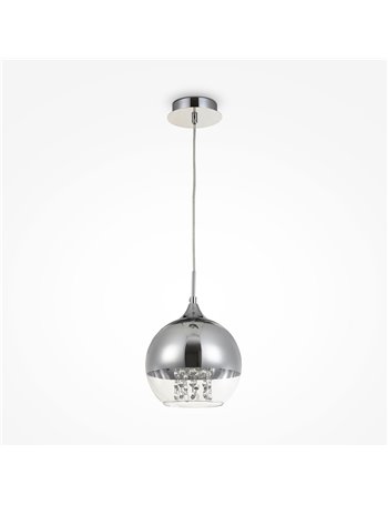 Fermi lampadario E27 moderna metallo nichel IP 20