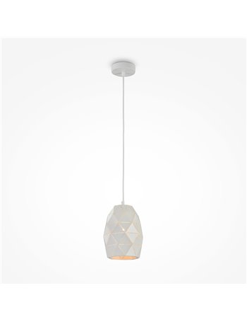 Louvre lampadario E27 moderna metallo bianco IP 20