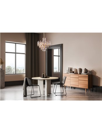 Flare lampadario E14 classica metallo oro IP 20