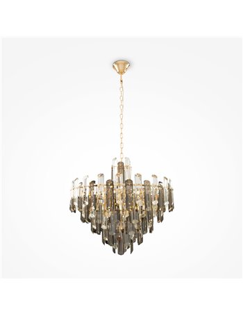 Flare lampadario E14 classica metallo oro IP 20