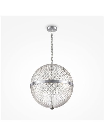 Yonkers lampadario E14 classica metallo cromo IP 20