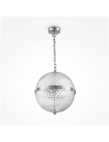 Yonkers lampadario E14 classica metallo cromo IP 20