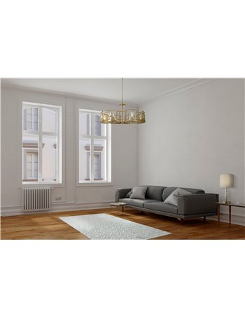 Bowi lampadario E14 classica metallo oro IP 20