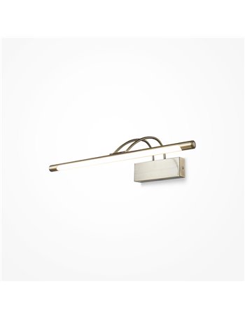 Finelli lampada da specchio quadro LED moderno metallo bronzo IP 20
