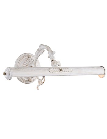 Picasso lampada da specchio quadro E14 classico metallo bianco IP 20