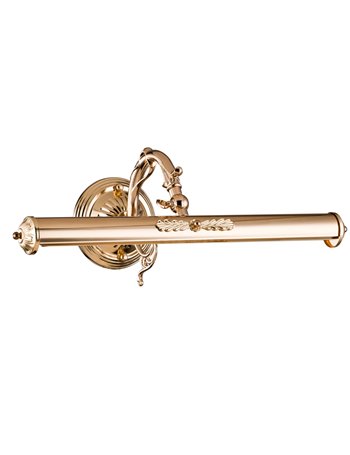 Picasso lampada da specchio quadro E14 classico metallo oro IP 20