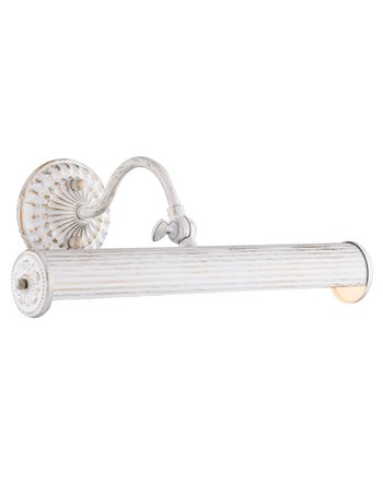 Renoir lampada da specchio quadro E14 classico metallo bianco IP 20