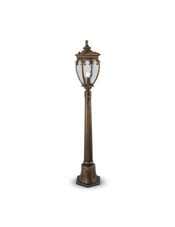Fleur illuminazione esterna E27 garden Alluminio nero e oro IP 44
