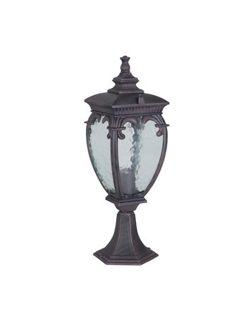 Fleur illuminazione esterna E27 garden Alluminio bronzo antico IP 44
